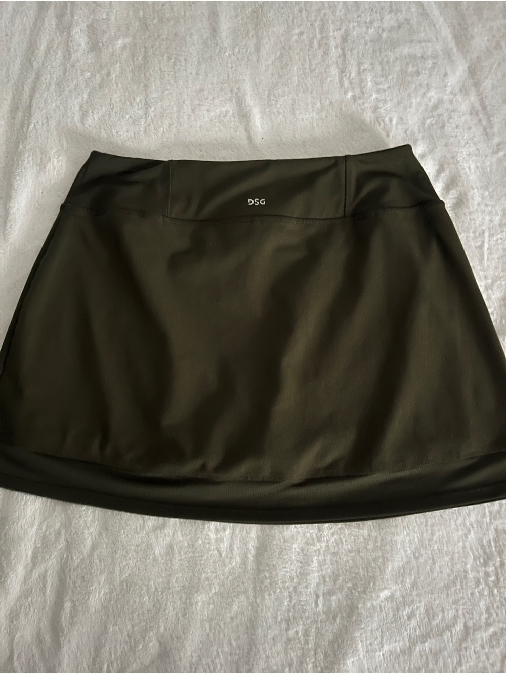 DSG Olive Skort with mesh shorts and Tie waist Tank, Matching Bralette - Picture 2 of 12